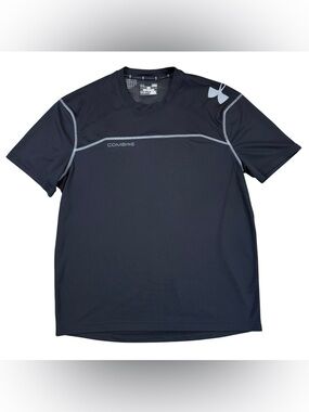 Under Armour Men’s Large Black Short Sleeve Combine Performance Tee Shirt Loose
